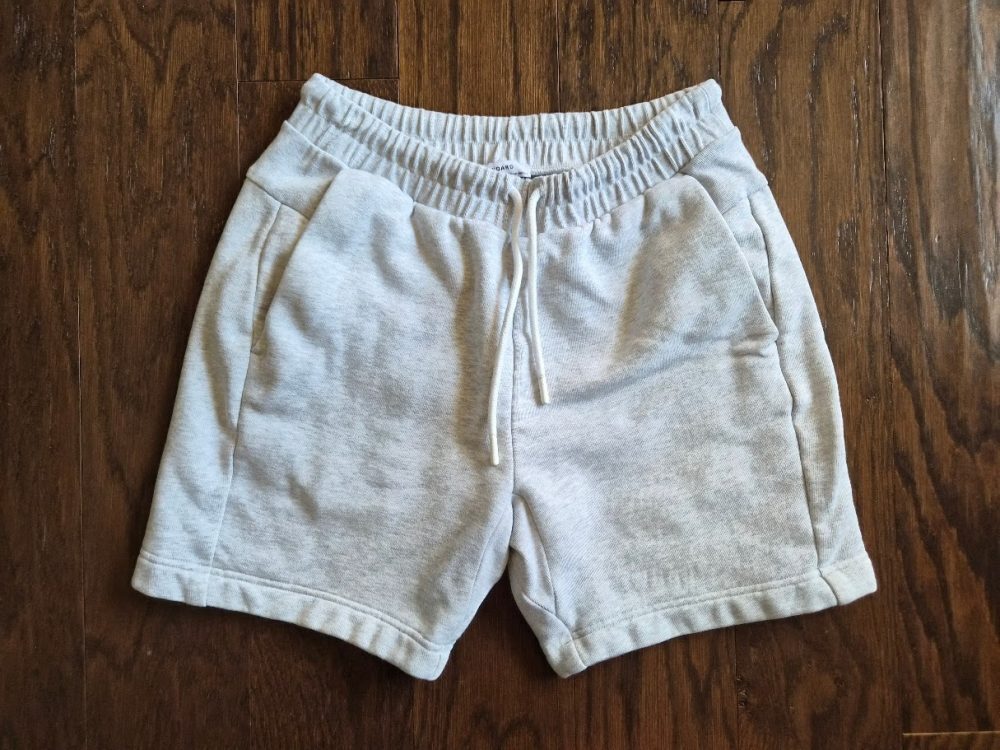 Banana Republic BR Standard Heavyweight Fleece Shorts Mens XS Grey 690896-00